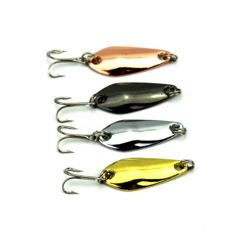 4 Pcs Deep Diving Spoon Crankbait Tip Colorful Trout Metal Spoon