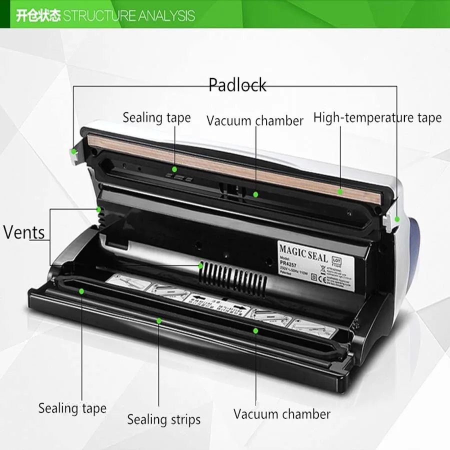 Электрическая вакуумная упаковочная машина домашняя упаковка еды герметики домашняя пищевая вакуумная упаковочная машина
