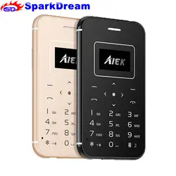 Новый сверхтонкий мобильный телефон с поддержкой карт AIEK x8 миниатюрный телефон для студентов с низким уровнем излучения Поддержка TF карты