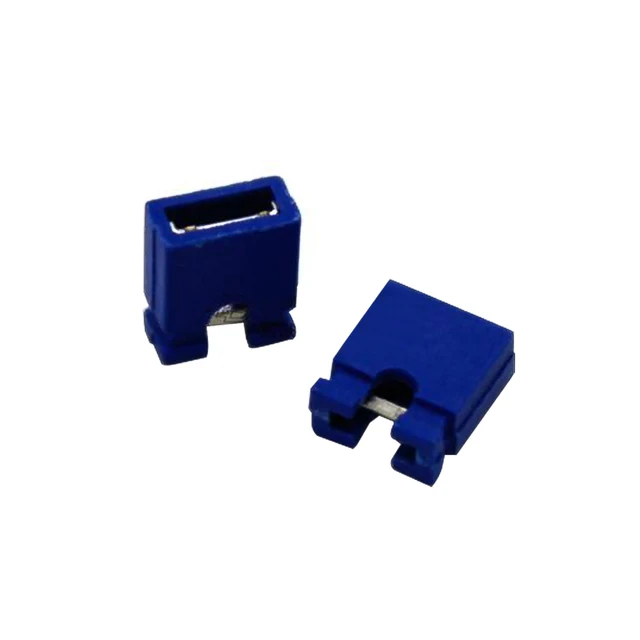 10pcs 2.54mm Pin Header Standard Computer Jumper Blocks Connector 3 1/2