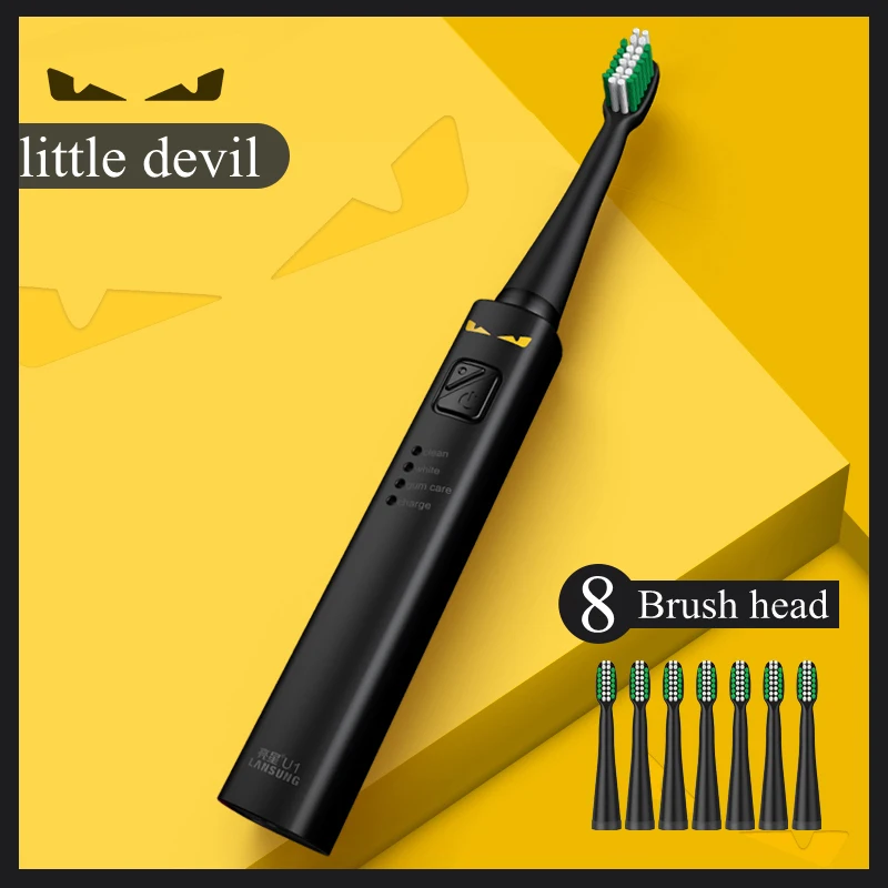Smart Sonic Electric Toothbrush USB Rechargeable Waterproof Ultrasonic Automatic timer Toothbrush Washable 8 Brush Heads gift Smart Sonic Electric Toothbrush USB Rechargeable Waterproof Ultrasonic Automatic timer Toothbrush Washable 8 Brush Heads gift