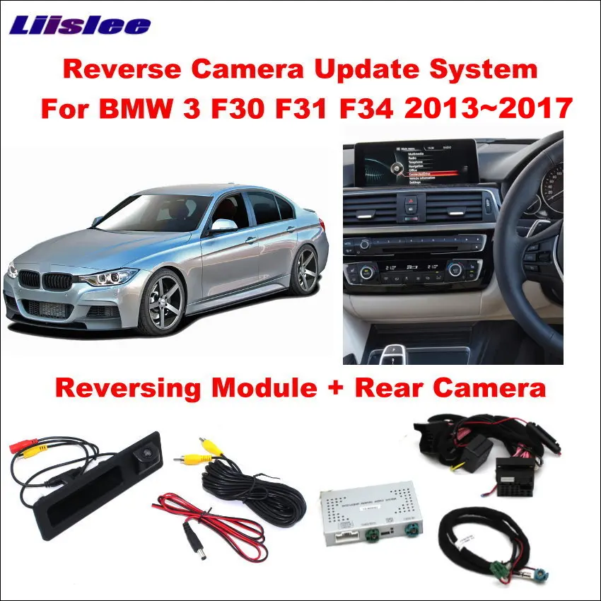 Liislee Original Screen Update System For BMW 3 F30 F31 F34 2012~2015  Reversing Module + Rear Camera  Decoding Track Box car