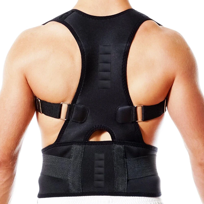 OPHAX Magnetic Back Posture Corrector Back Corset Straightener Shoulder Spine Neck Lumbar Support Brace Belt Posture Correction