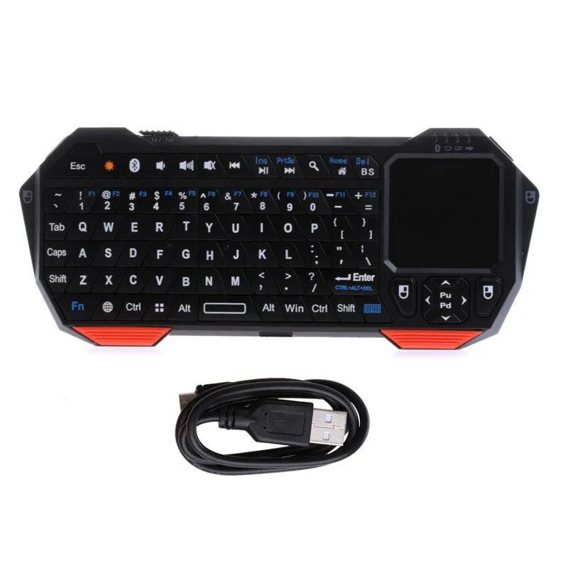 

Mini Wireless Bluetooth V3.0 Keyboard Built-in Fly Air Mouse Touchpad For ipad Tablet PC Windows Android ios Smart Tv