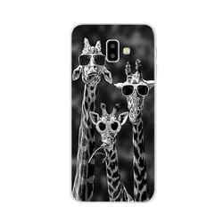 Artistic TPU Silicone Soft Back Phone Case Cover for Samsung J6 Plus (Beige)