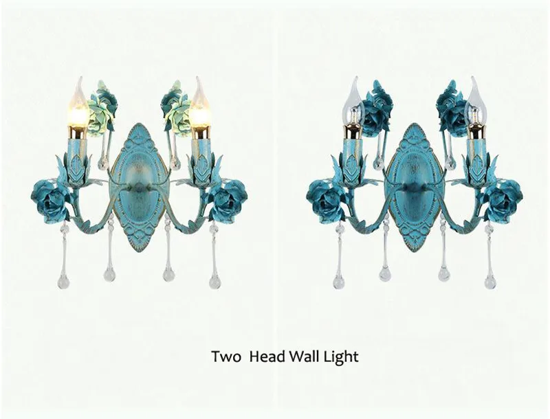 Luxury crystal blue pendant light (22)