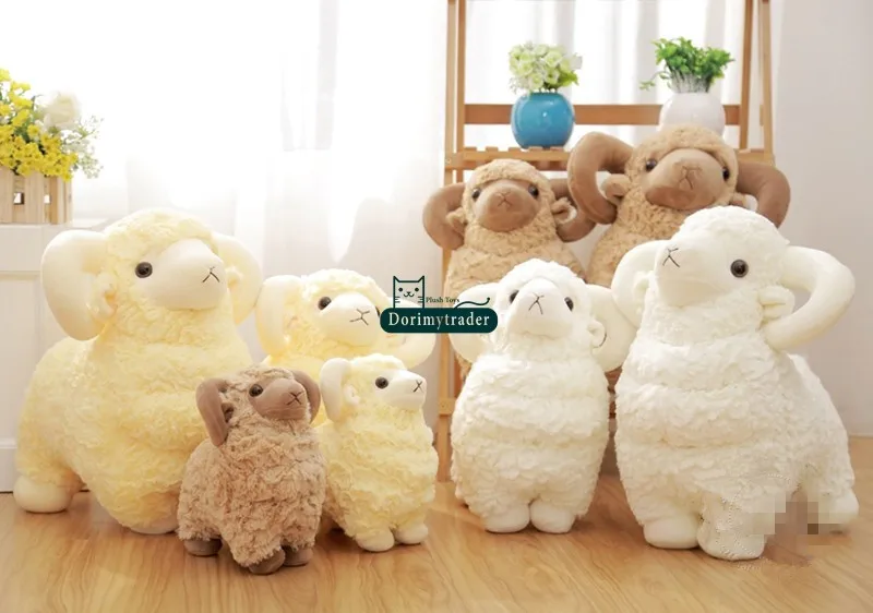 Dorimytrader 24'' 60cm  Giant Animal Sheep Toy Stuffed Soft Plush Cute Goat Doll 3 Colors Free Shipping DY60924 (19)