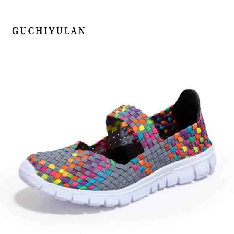 

Beach Shoes Woman Summer Running Sneakers Lightweight Gym Sneakers Casual Elastic cloth weaving Shoes Yoga Sneakers Shoe Laces