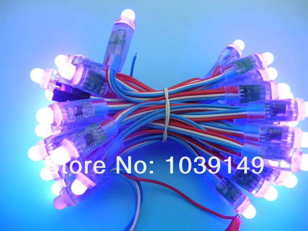 Dc 5 v 12 мм ucs1903 полный цвет пикселей rgb led программист модуль; водонепроницаемый ip68 ucs1903 светодиодный пиксельный модульный