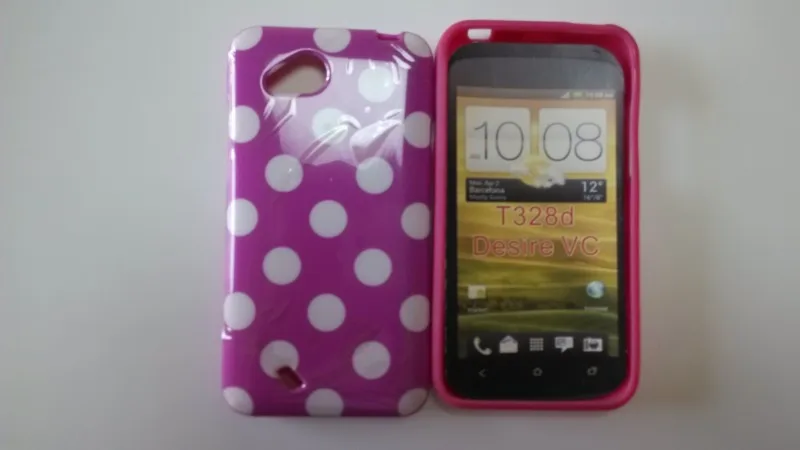 hTC Desire VC T328d Polka Dots Case (5)