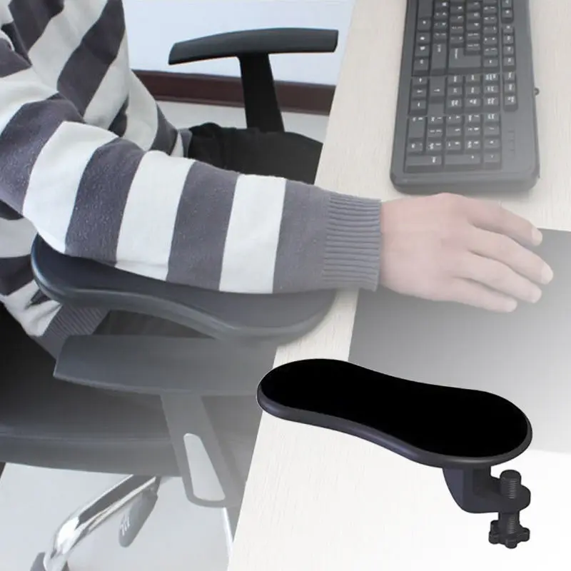  Computer Arm Support Mouse Pad Wrist Hand Shoulder Rest Mat Double Attachment Ergonomic Attachable 