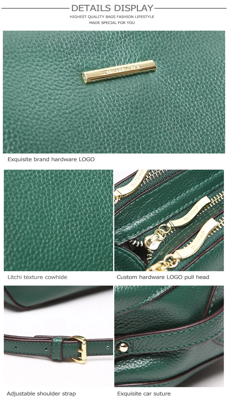 Textura de Couro bolsa de Ombro Crossbody