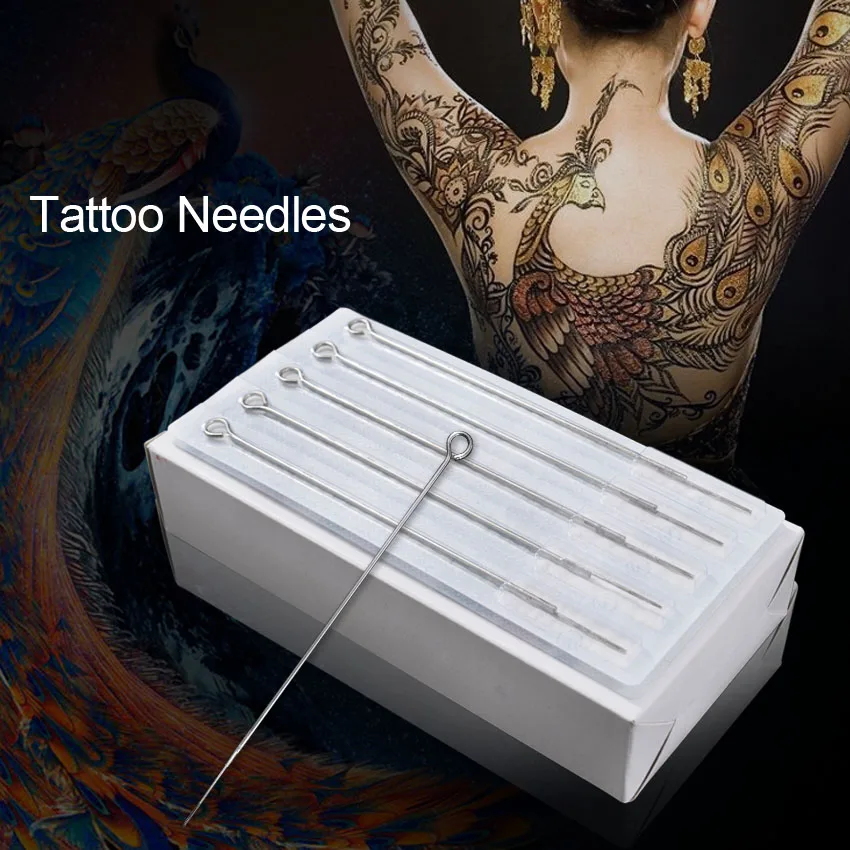 Tattoo Needles 5RS 20Pcs Sterilized Stainless Steel for Tattoo Gun Machine Grip Disposable Round