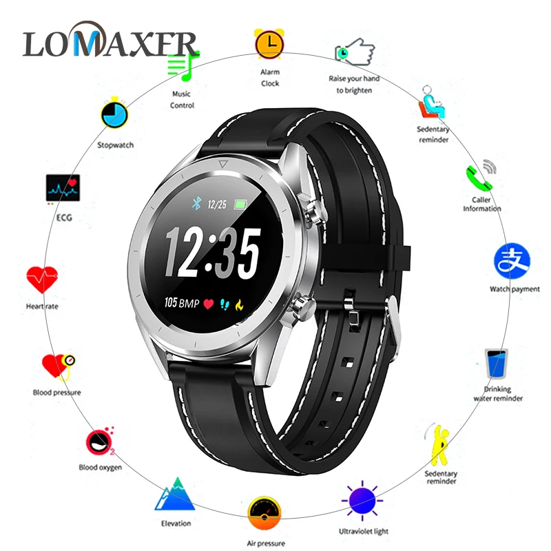 

Men Smart Watch Waterproof ECG Heart Rate Blood Pressure Monitor Wristband Sports Fitness Tracker Smartwatch for Android ios