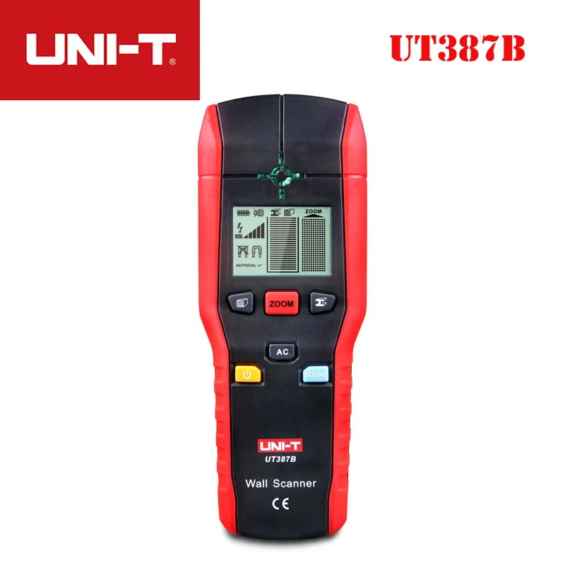 

UNI-T UT387B Wall Scanners Ferrous Meters Non-ferrous Metal detectors Copper Conduct wood Metal Detector Flashing LED Indication