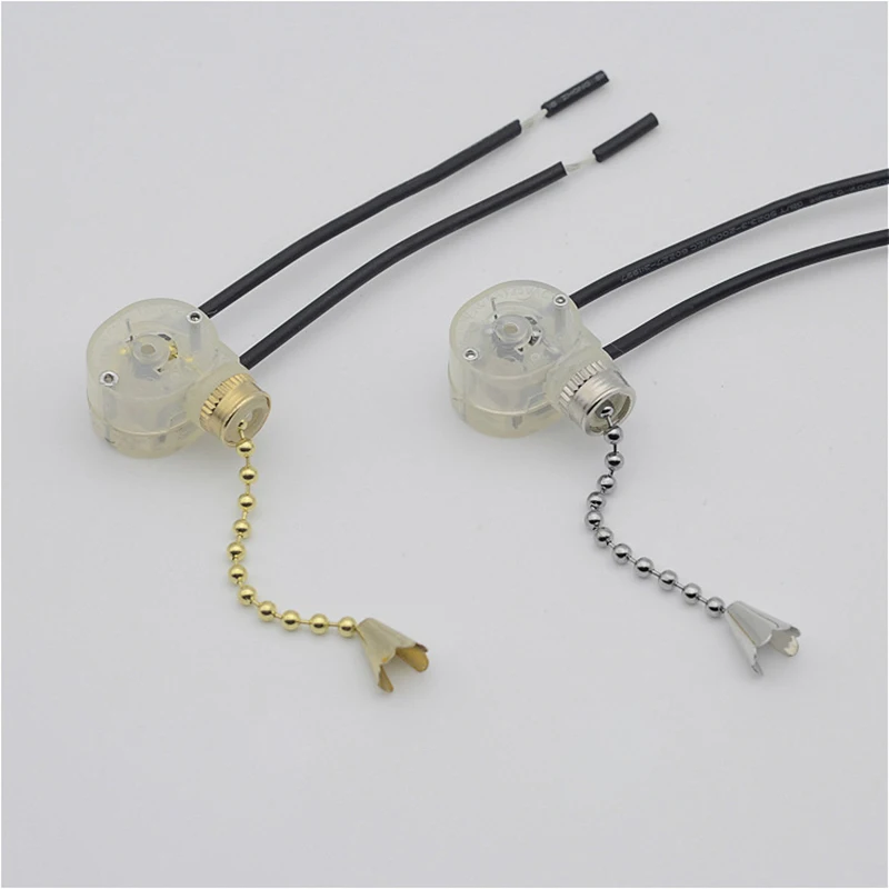 

5pcs Photoelectric Zipper Pull Rope Switch Ceiling fan Wall lamp Bedside Table Lamp Switch Lighting DIY Accessories