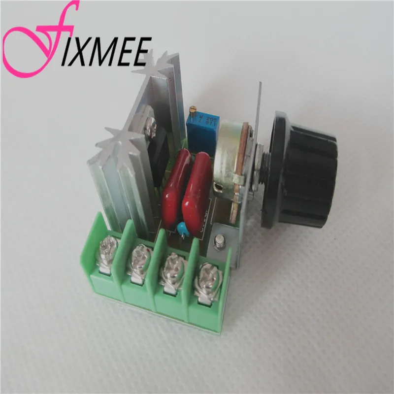 Fixmee 2 шт ШИМ контроллер скорости двигателя переменного тока с ручкой 50~ 220 В