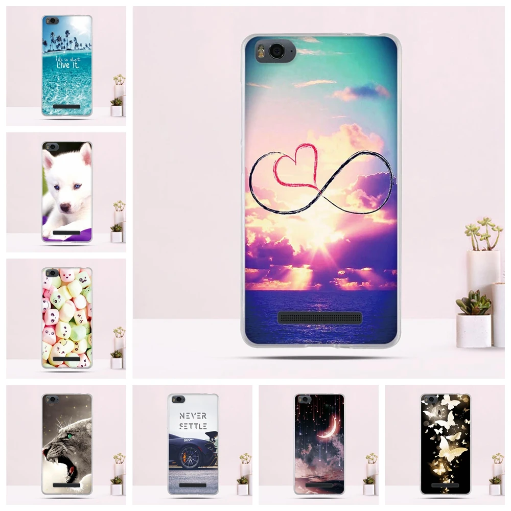 Задняя крышка для Xiaomi Mi 4i 4c Mi4i Mi4c M4i M4c силиконовый чехол ТПУ чехлы телефонов