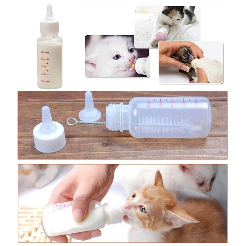 HE бутылочка для молока для домашних животных, бутылочка для кормления щенков, котят, собак, кошек, Бади, кормушка для молока с чистящей щеткой