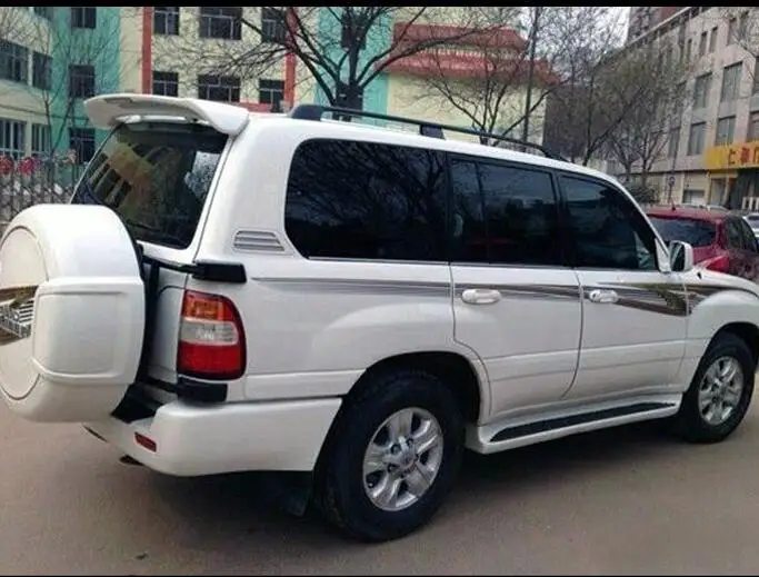 

Aluminum Alloy Car Roof Rack baggage luggage bar For TOYOTA Land Cruiser LC100 FJ100 4500 4700 1998-2007 (Black silver)