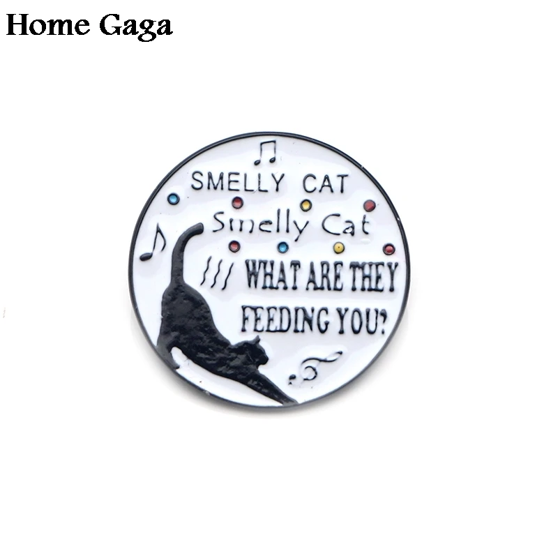 10 шт./компл. Homegaga друзья ТВ шоу Смешные буквы Черный кот значки значок para рубашка