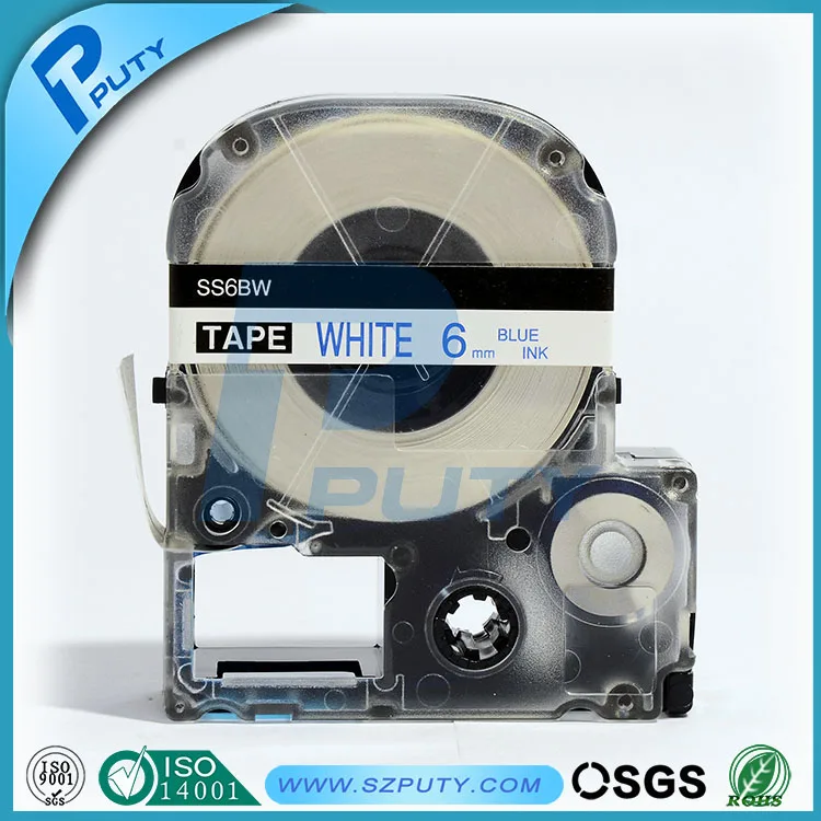 

kingroad compatible Blue on White SS6BW 6mm label tapes for label printers