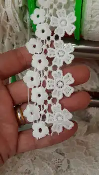 

50yards/lot Cheap Water Soluble lace,good quality DIY flower lace, lace trim sewing accessories