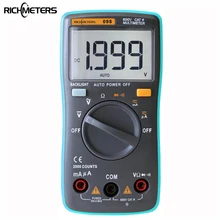 RM098 Digital Multimeter 2000 counts Backlight AC/DC Ammeter voltage meter Voltmeter Ohm Portable Meter
