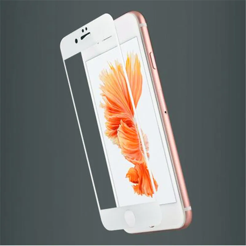 Высокая qualityfull крышка 9 H жесткий край закаленное стекло для iPhone 6 6S плюс