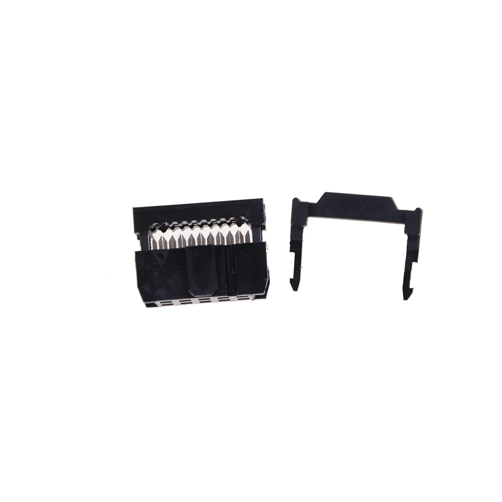

10PCS FC-10P 2x5Pin Dual Row Pitch 2.54mm IDC Socket Connector Female Header 10-pin cable socket Wholesale