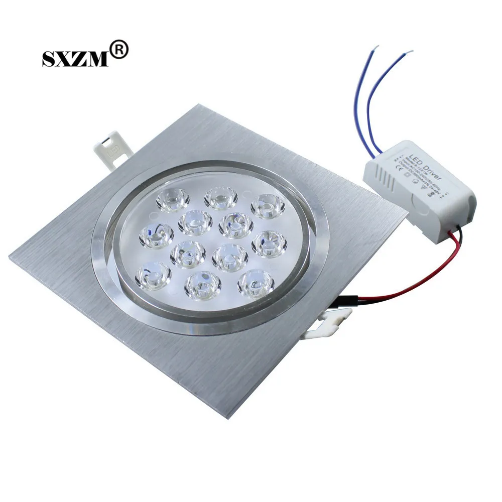 

1W/3W/5W/7W/9W/12W square led downlight Epistar chip led light AC85-265V spot ceiling lamp luminaria for bedroom