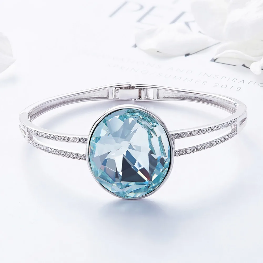 CDE роскошные украшения из кристаллов браслеты swarovski стерлингового серебра 925