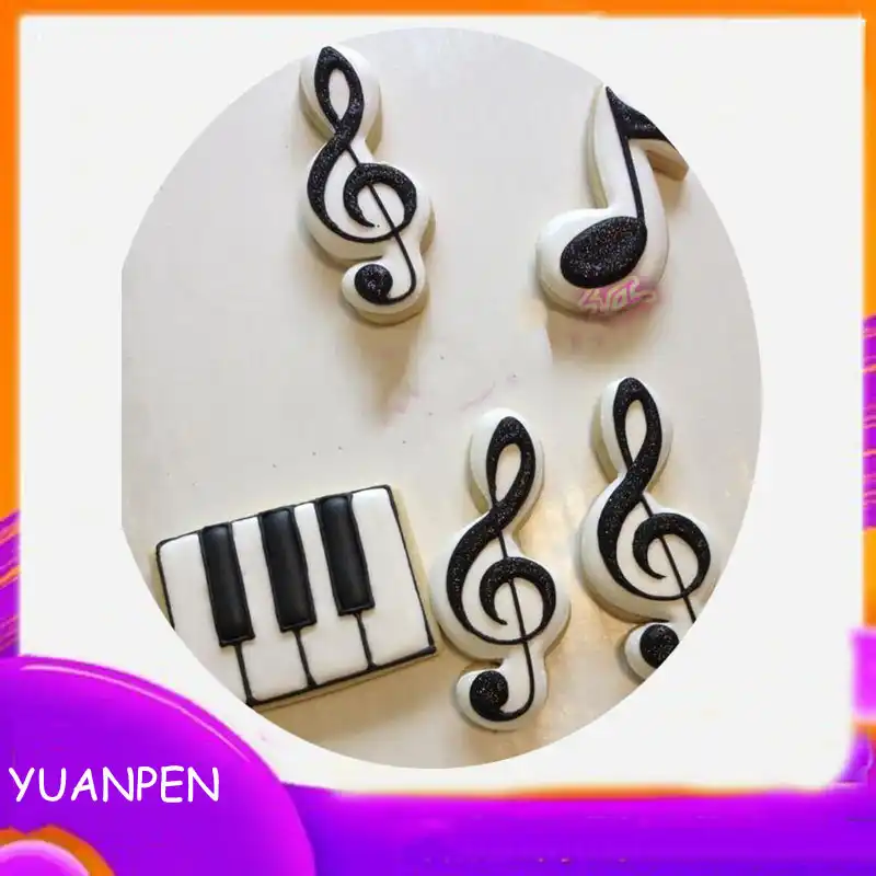1pcs Music Notes Keyboard Metal Cookie Cutter Fondant Cake Tool Pastry Shop Cupcake Cooking Mould Gateau Patisserie Cookie Tools Aliexpress