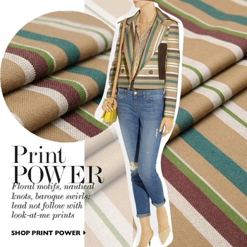 

Retro fan art collision folk style imported from Japan color color pure wool chic stripes