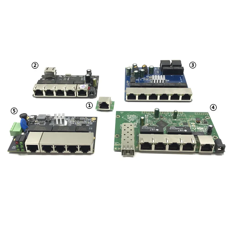Промышленный Ethernet коммутатор модуль 5/6/8 портов unmanager 10/100/1000 Мбит/с OEM авто-зондирования порты PCBA плата OEM материнская плата