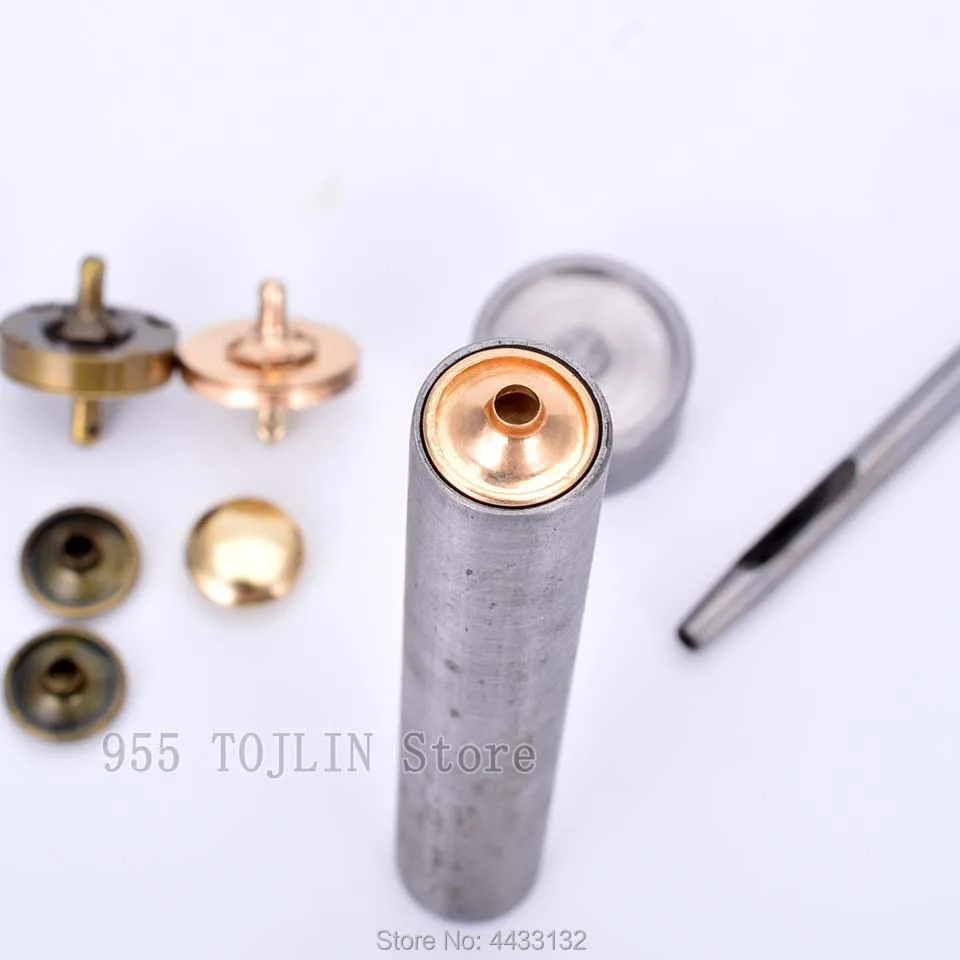 J-14mm18mm Magnetic snap fasten Leather Craft mould Snap Fastener Buttons Installation Tool Hand Punch Tool  DIY  Accessories 2