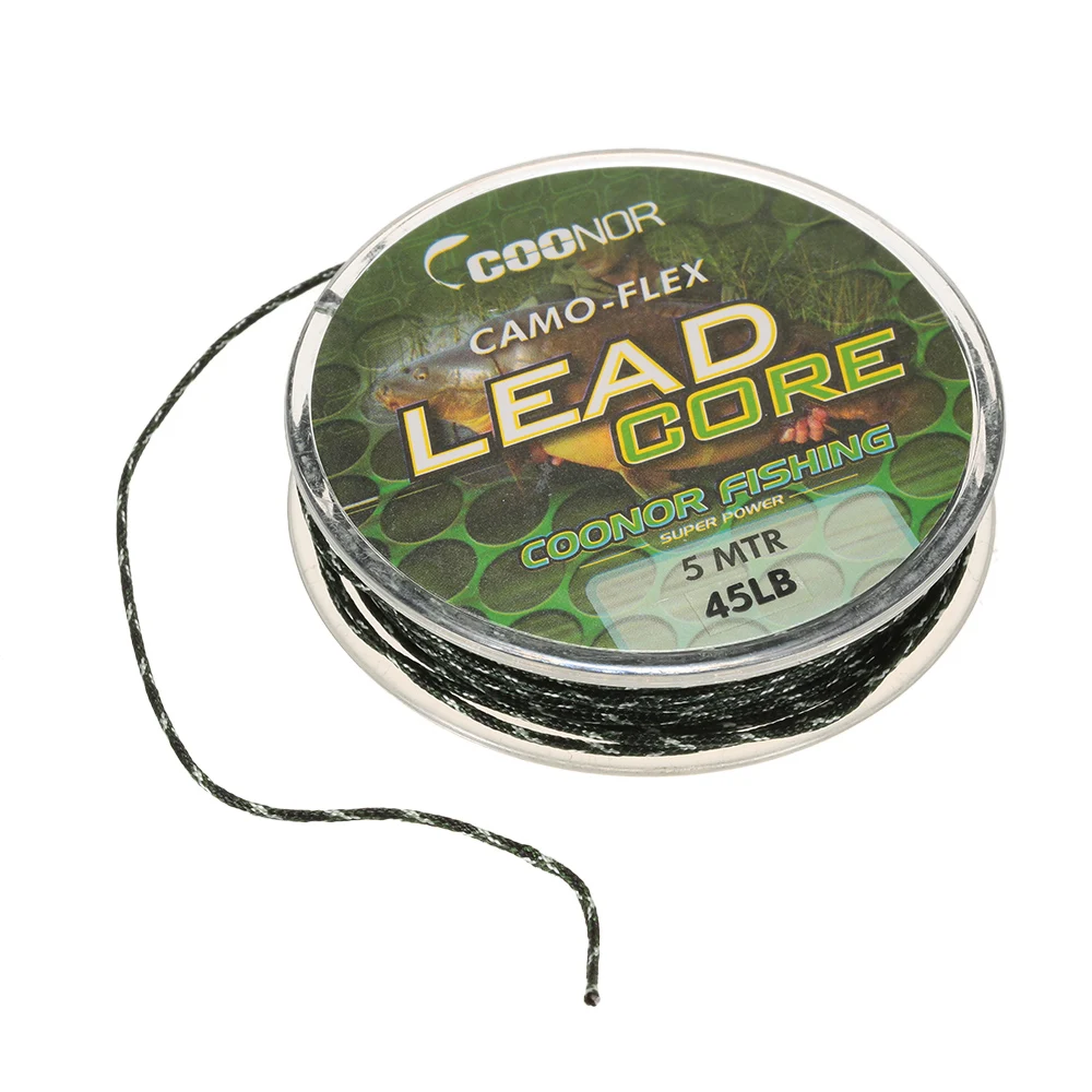 35lb / 45lb / 55lb 5m Fishing Line Leadcore Braided Camouflage Carp