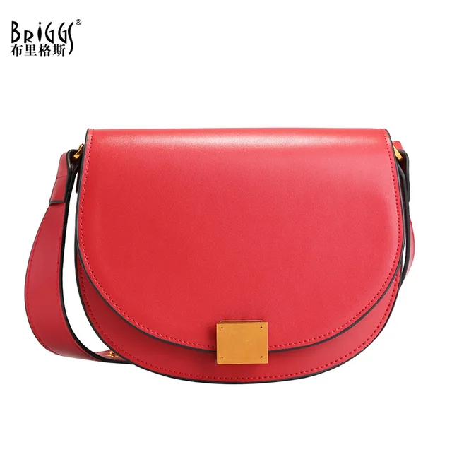 Briggs Classic Saddle Bags Luxury Handbags Business Women Messenger Briggs Classic Saddle Bags Luxury Handbags Business Women Messenger Bag Fashion Split Leather Shoulder For