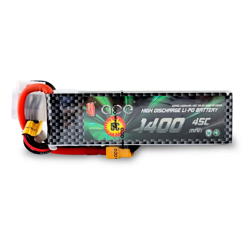 Gens ace 1400mAh 6S 22,2 V 45C-90C Lipo батарея с разъемом XT60 для вертолета YaTuo 450 беспилотный самолет с фиксированным крылом