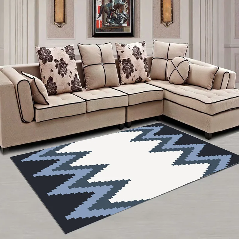 Современный простой Nordic Стильный журнальный столик гостиной ковер прикроватная тумбочка для спальни полный прекрасной номера прямоугольный коврики с принтами дома