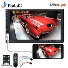 Podofo 2 din Автомобильный Радио Bluetooth 7 «HD сенсорный экран MP5 плеер аудио стерео Мультимедиа Видео плеер 2Din Авторадио AUX/USB/SD