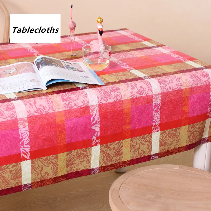 Ins العرقية نمط الجدول حصيرة الزفاف الجدول الديكور الأحمر pvc غطاء طاولة بلاستيكي للماء oilproof مكافحة السمط الجدول غطاء