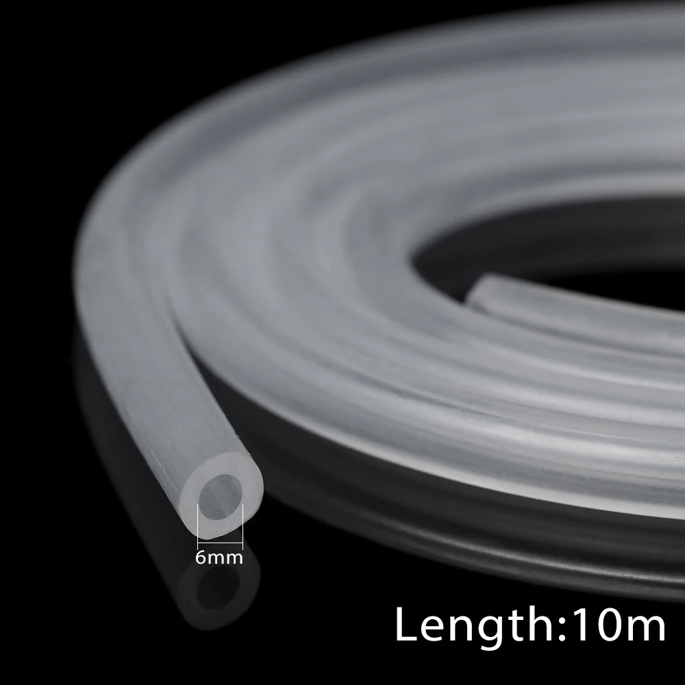 Гибкая 1 метр 2 3 4 5 6 7 8 10 мм из Диаметра Гибкая силиконовая труба пищевой прозрачный силиконовый резиновый шланг - Цвет: 6X10mm