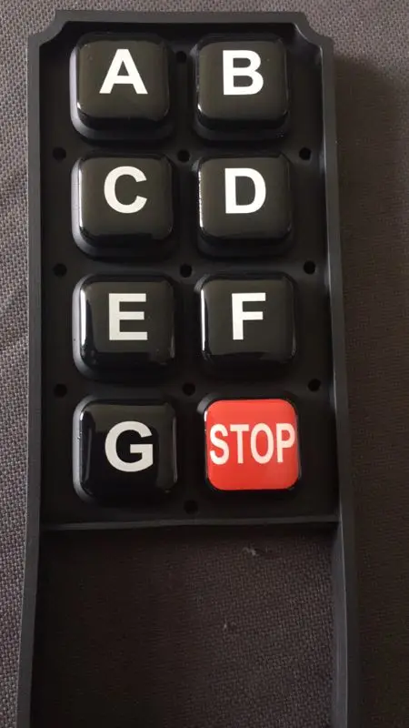 

F21-E1B Silicone keypad