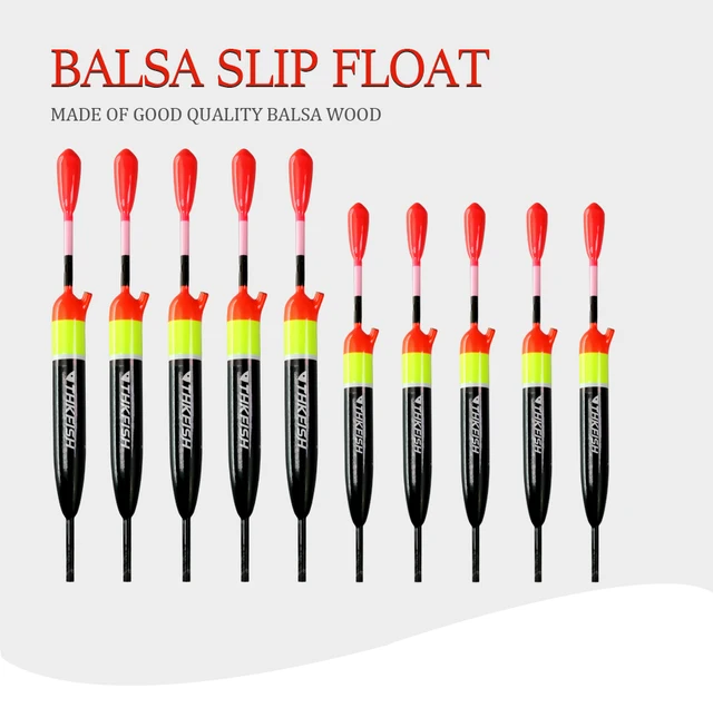 Thkfish Fishing Slip Float Bobber Saltwater Freshwater Balsa Wood Slip  Bobber Rigs For Bass Fishing Tackle 5g 10g 15g