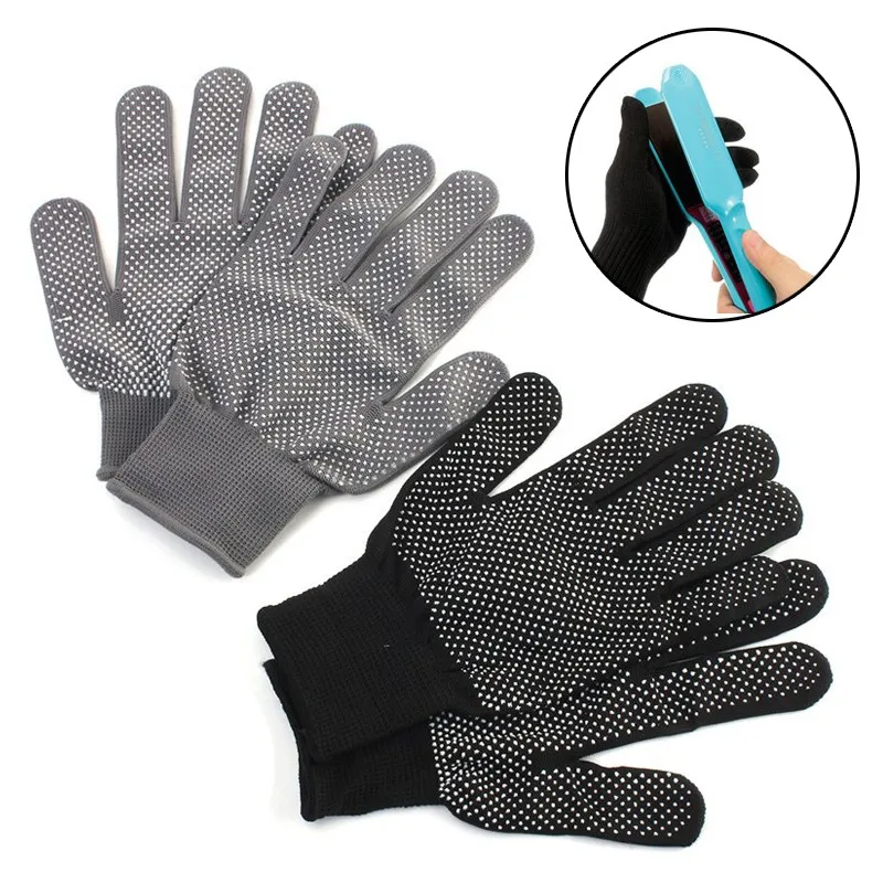

1 Pair Heat Resistant Finger Glove Antiskid Home Salon Hairdressing Styling Tool For Hair Straightener Perm Curling Tong