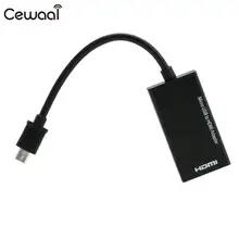 Micro USB to HDMI Adaptor Male To Female Adaptor Cellphone Video Displays Black Connector Projector Computer Adapter Converter