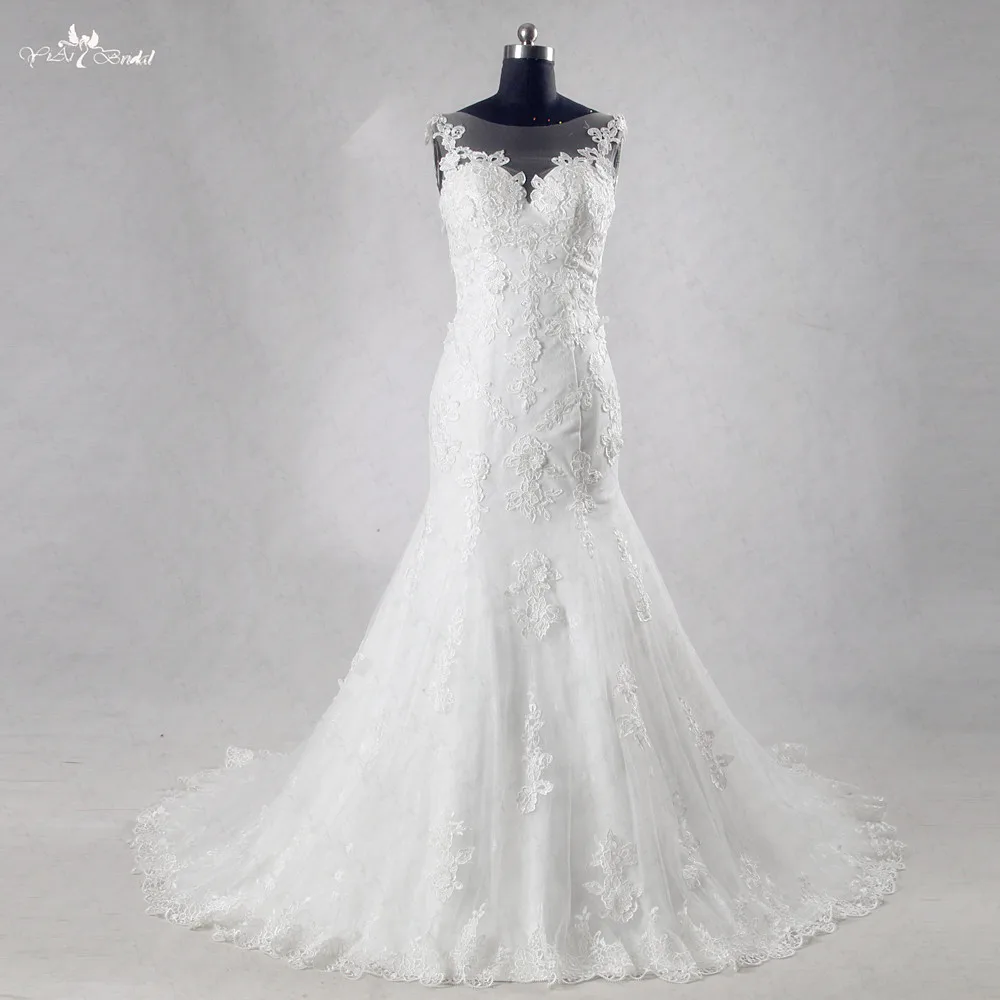 RSW995 кружевное свадебное платье-Русалка Vestido De Noiva Abito Da Sposa