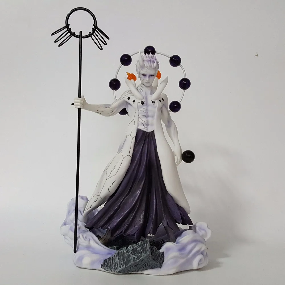 Naruto Action Figures Uchiha Obito Rikudousennin PVC 250mm Model Toy