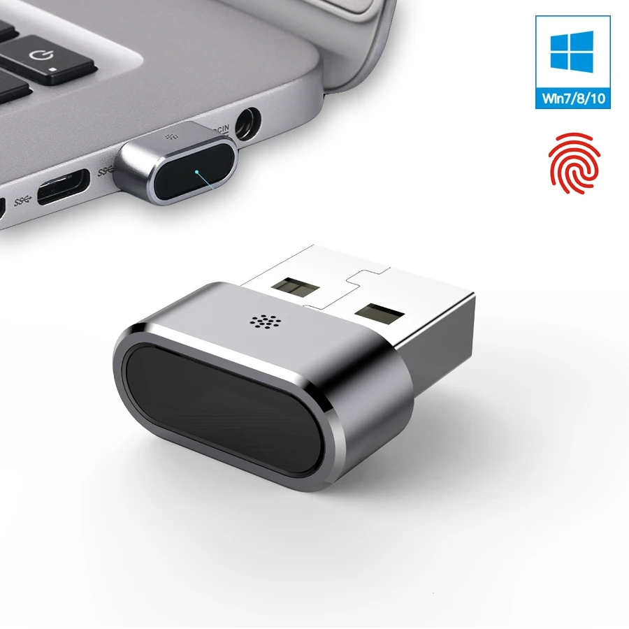 

Kercan KE-02 Aluminum Mini USB Fingerprint Reader Module for Windows 7, 8, 10 hello 360 Touch Multi Biometric fido Security Key